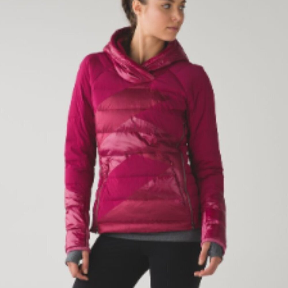 VGC Lululemon Down Right Cozy Pullover - Berry Rumble - Size 4